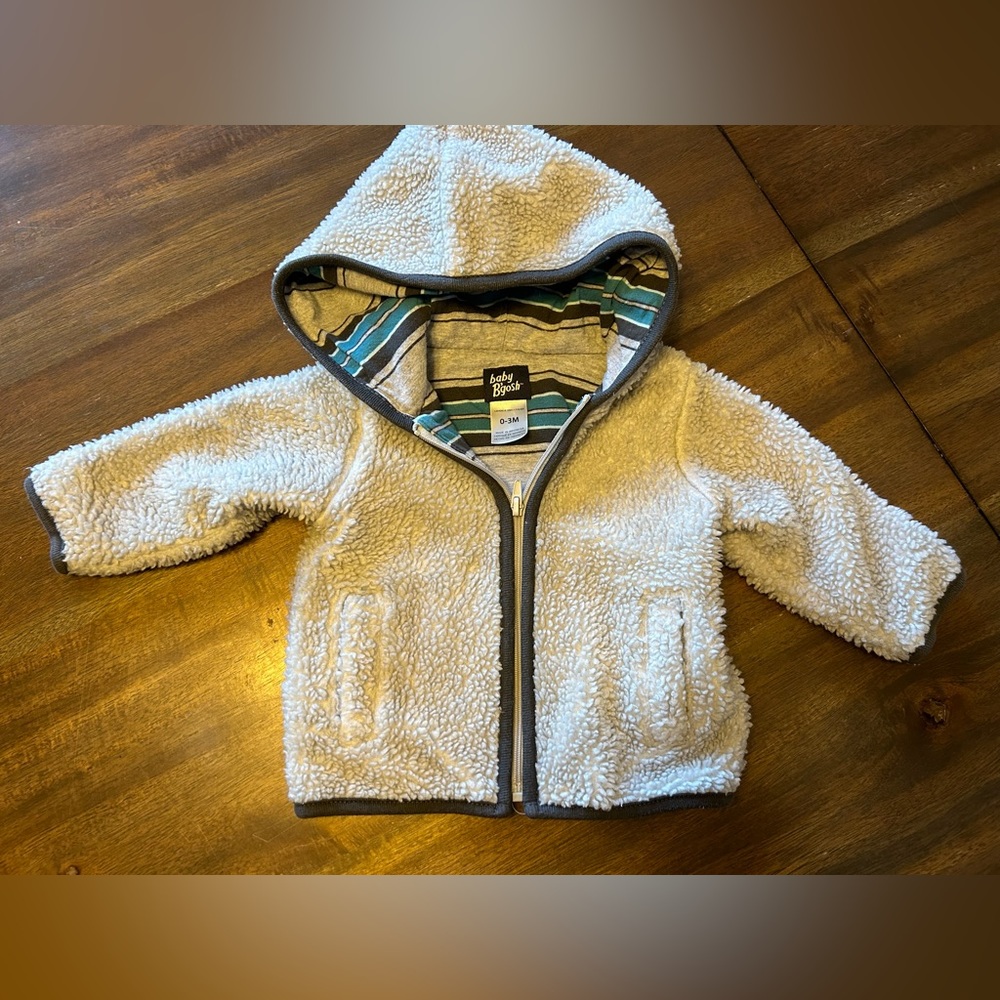 Baby B’gosh sherpa zip sweater